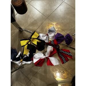 Lot Of Hair Ties And Hair Bows For Cheer Or Dancing